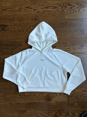 Zara Girls Cream Hooded Modal Sweatshirt